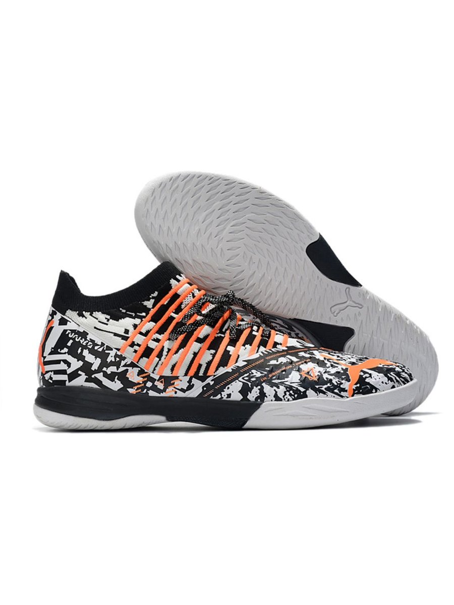 Футзалки Puma Future для зала, профессиональные, нескользящая подошва (BW)