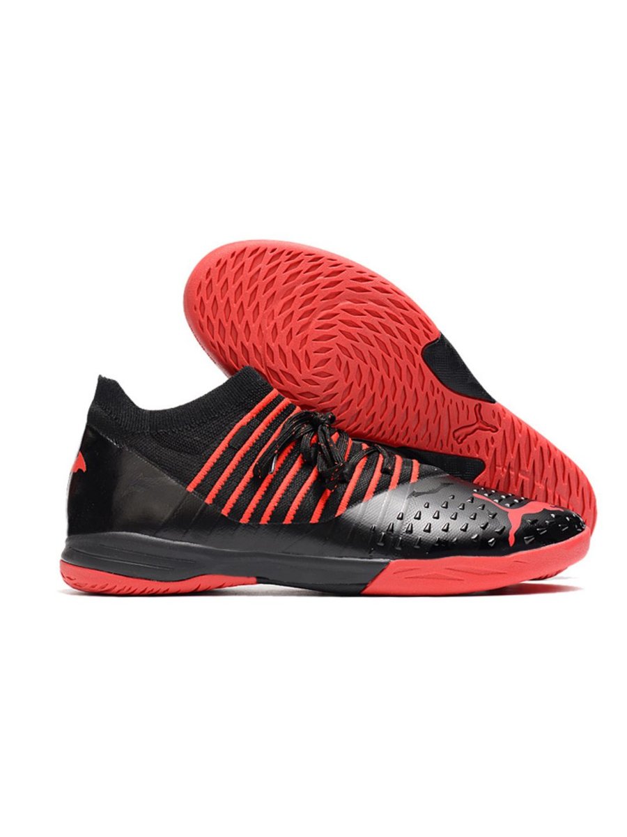 Футзалки Puma Future для зала, профессиональные, нескользящая подошва (BK)